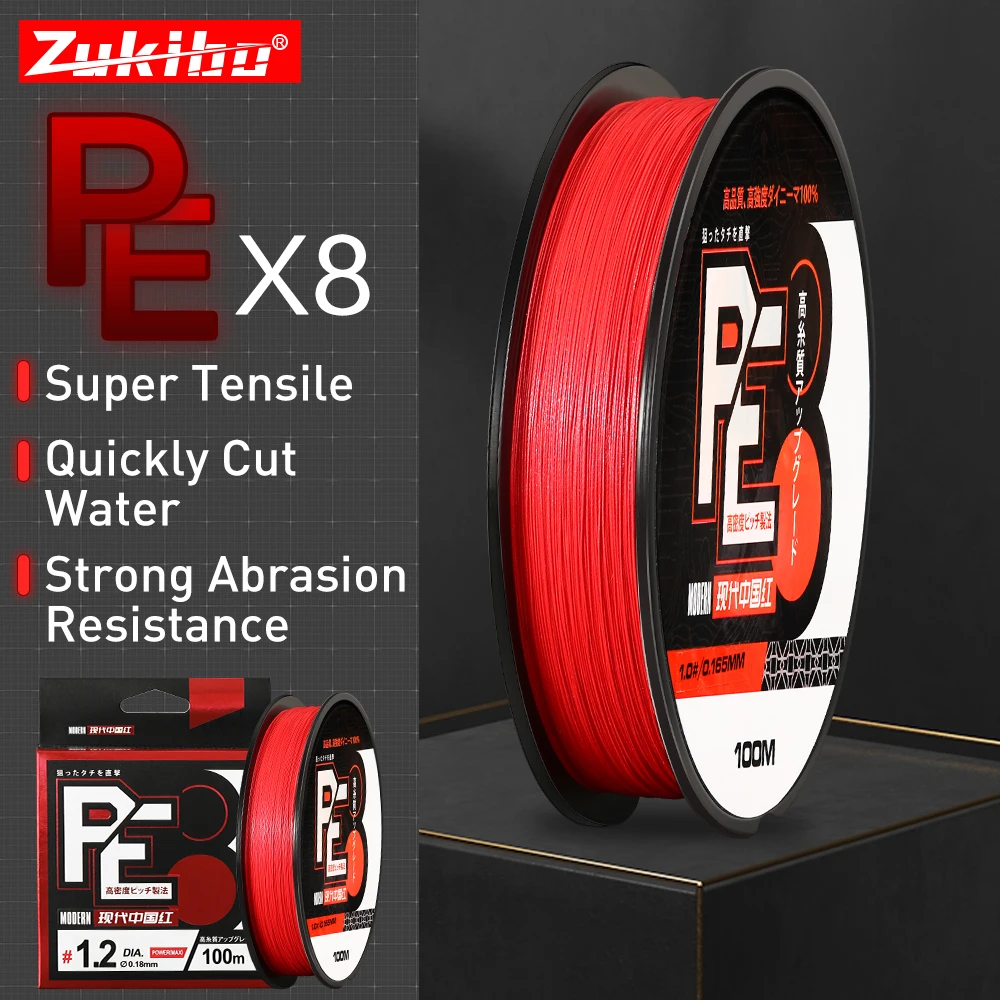 

ZUKIBO Firebird 8 Strands Braided Fishing Line X8 Japan the Best Multifilament Fishing Line High Quality Smooth Saltwater Line