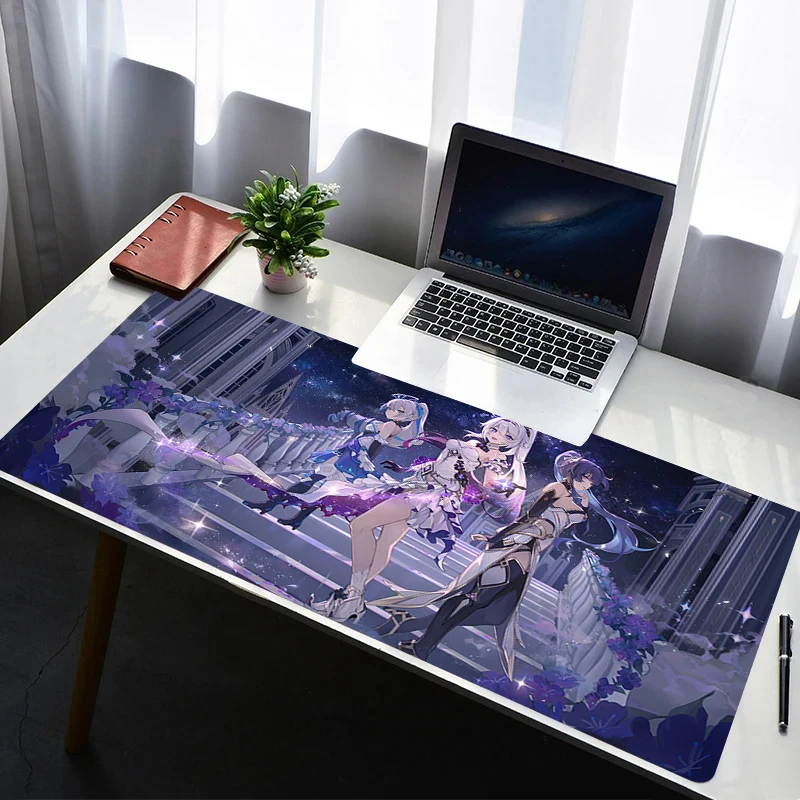 Mouse Pad PC Non Slip Rubber Mousepad Laptop Gamer Cabinet Keyboard Pad Office Computer Gaming Desk H-honkai Impact 3 Mouse Mat