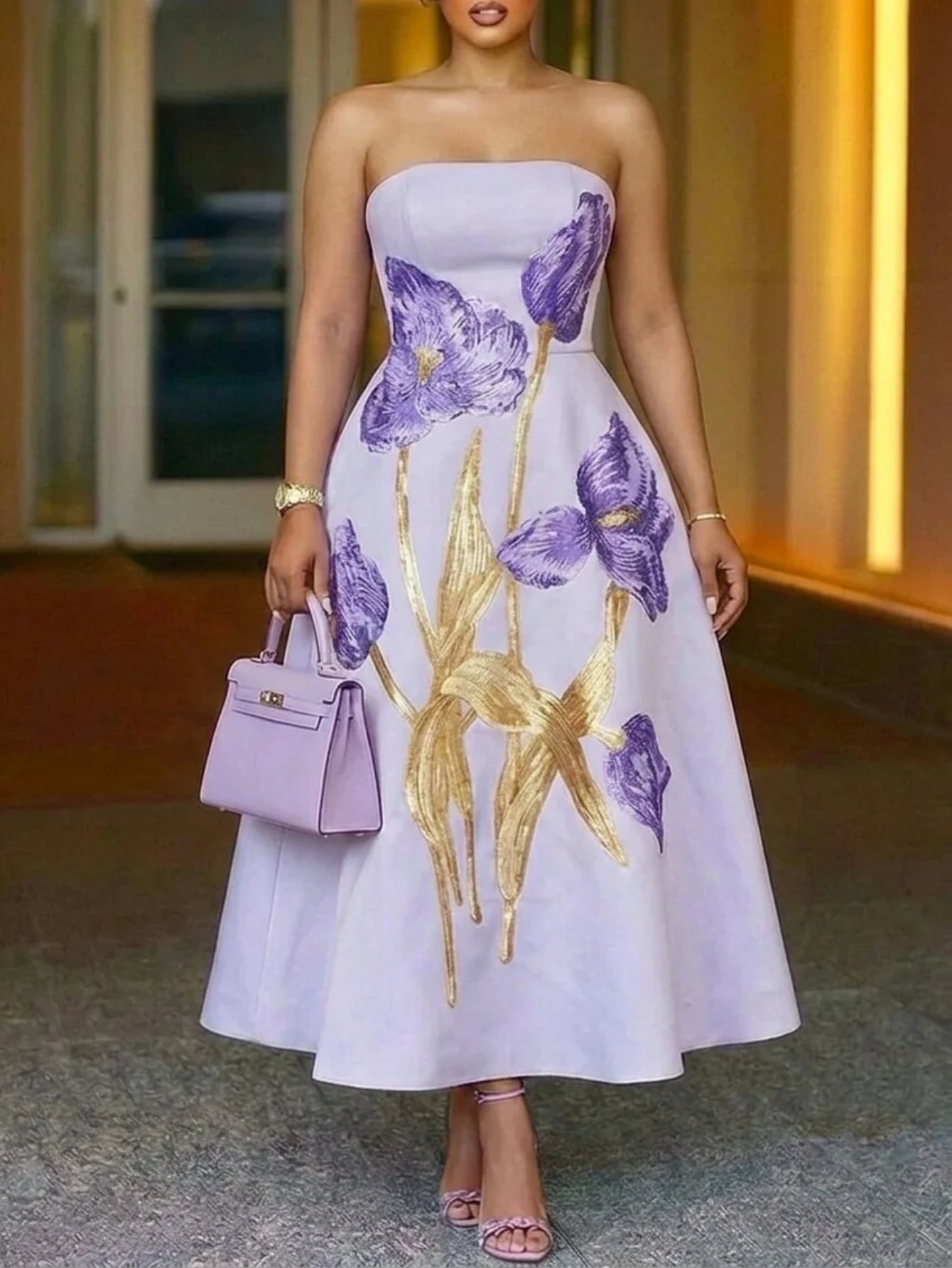 Kadınlar İçin Askısız Baskılı  - Female Formal Wear incelemesi ve fiyatı