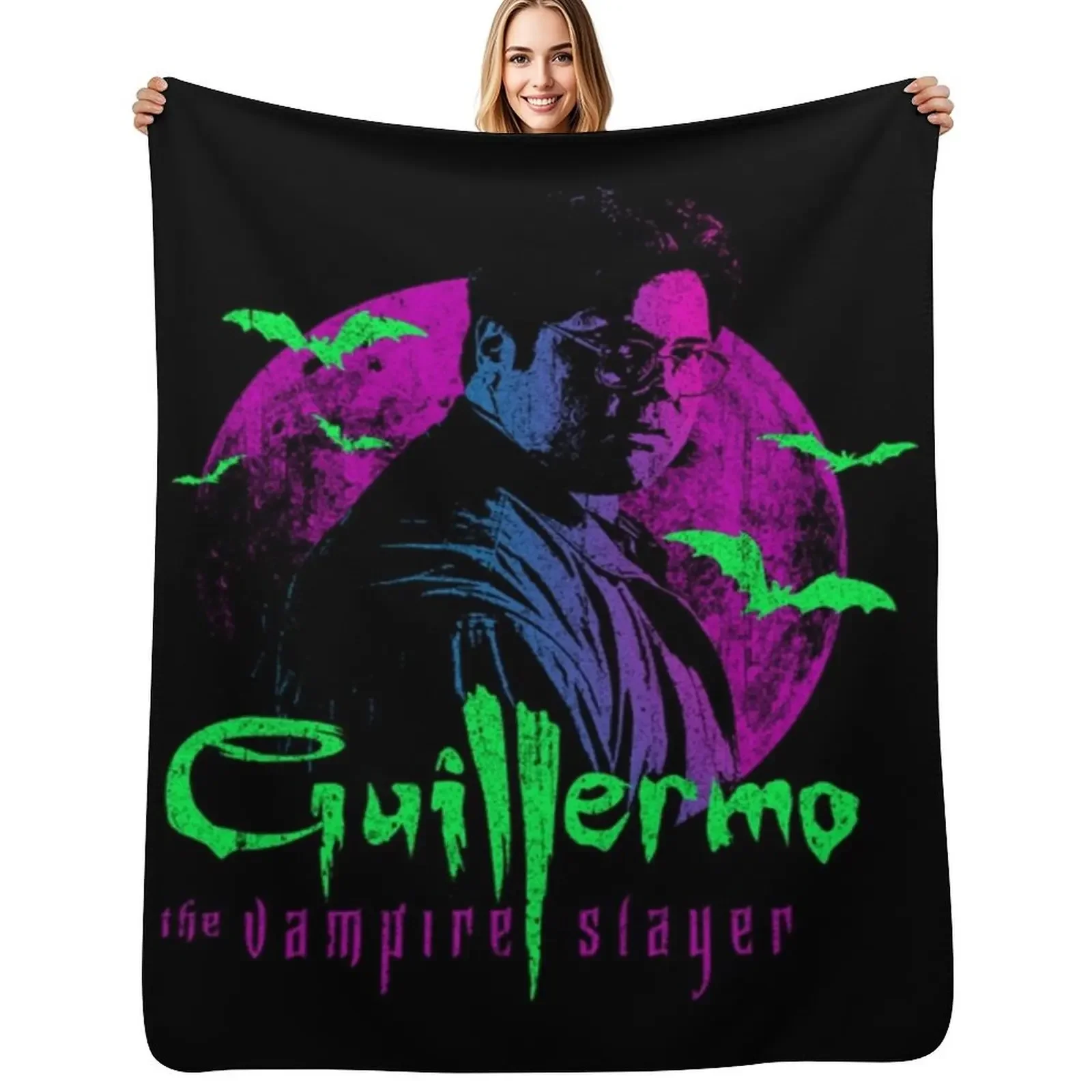 

Guillermo the Vampire Slayer T-Shirt Throw Blanket Sofa Quilt Flannel Fashion Sofas Blanket