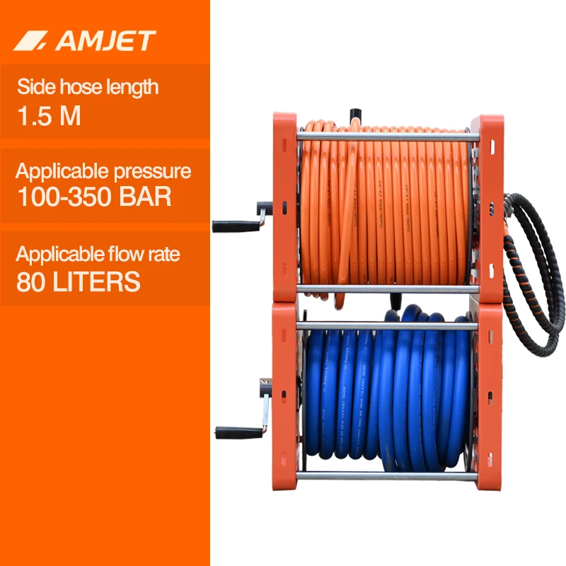 

Durable Double-layer Sewer Hose Reel Advanced Jetter Hose Reel Lightweight Sewer Jetting Reel for Drain Cleaning