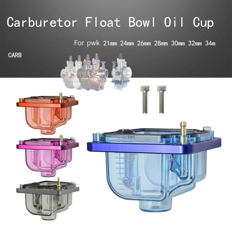 

Motorcycle Transparent Carburetor Float Bowl Oil Cup For PWK 21mm 24mm 26mm 28mm 30mm 32mm 34m CARB
