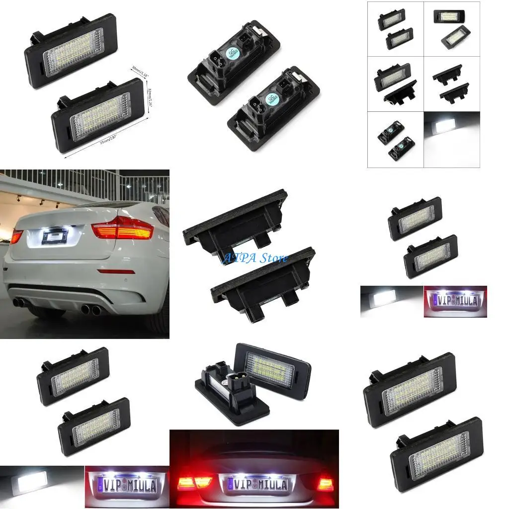 

U13C Car LED Number Plate Light License Plate Lamp Vehicle Spare Part for E82 E90 E92