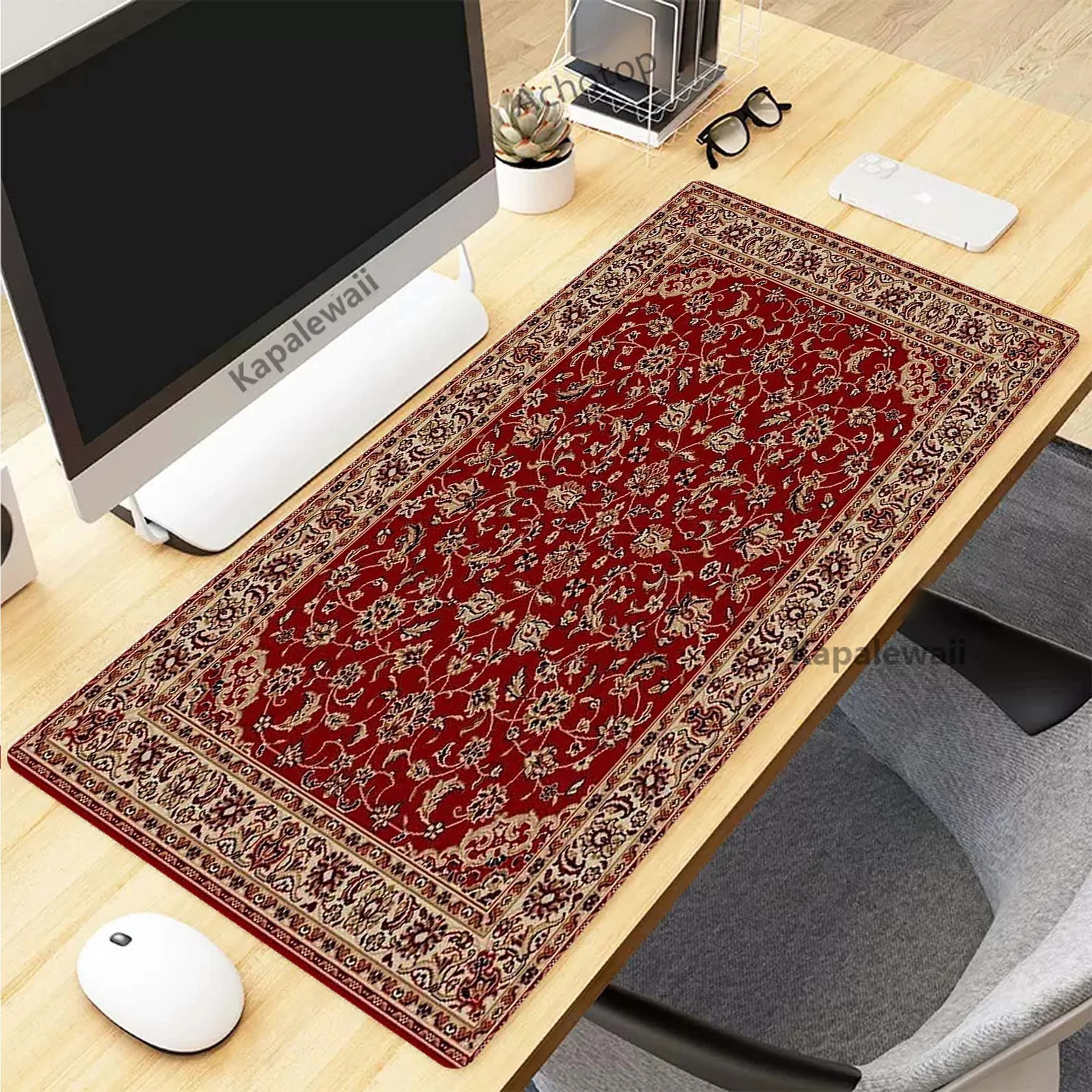 

Persian Carpet Mysterious Retro Mouse Pad Pc Gamer Mousepad Rubber Mouse Mat Gaming Speed Keyboard Pads Office Rubber Desk Mat