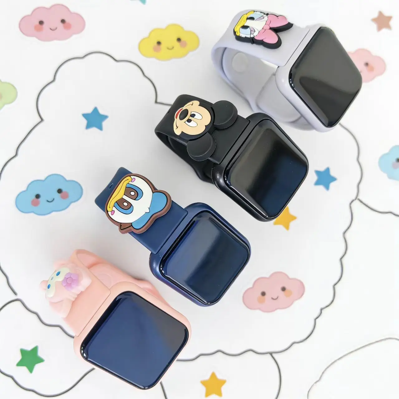 Disney Mickey cartoon children's watch multi-color fashion watch sports record heart rate monitoring health monitoring watch - view 3