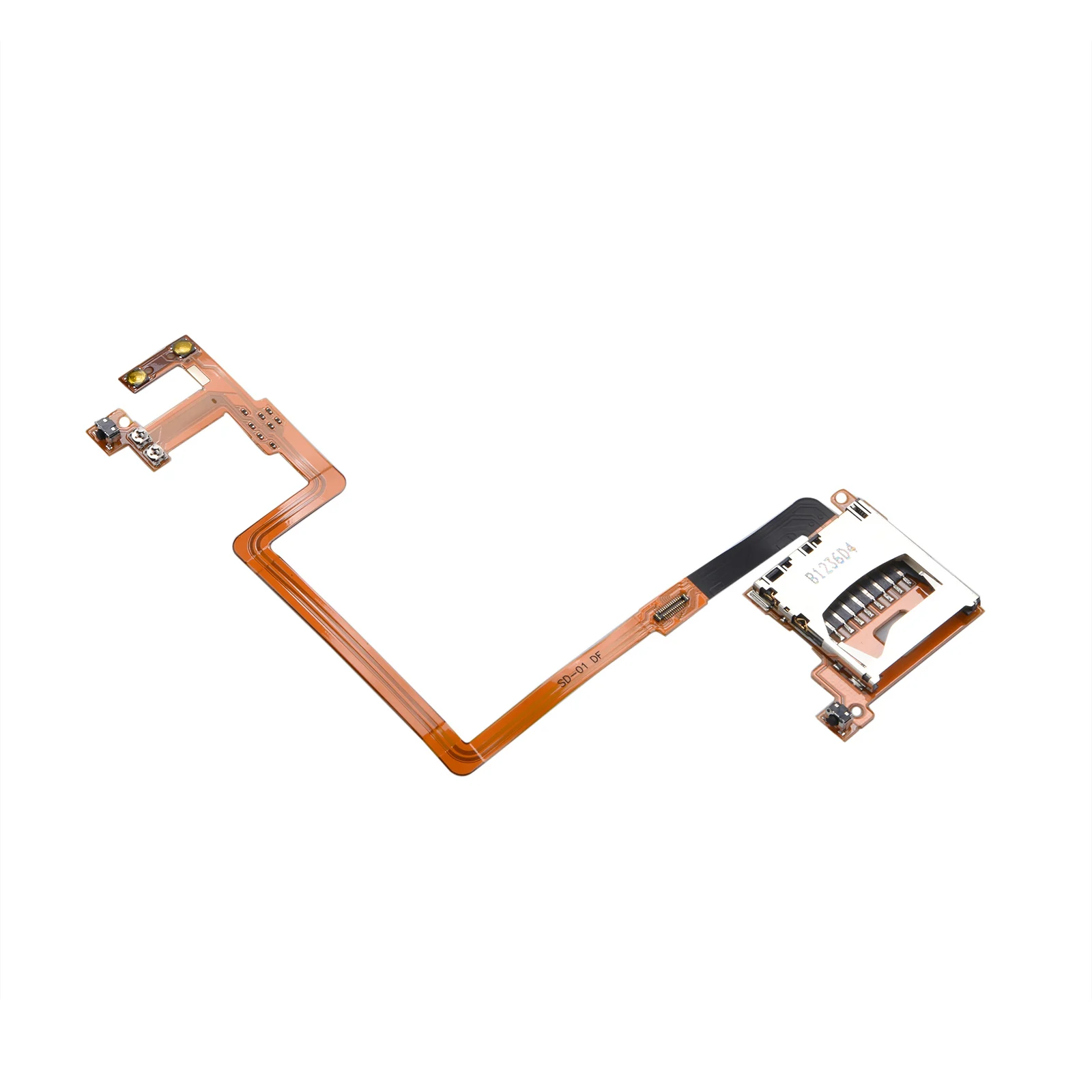 For Nintendo DSi NDSi SD Card Slot Ribbon Cable Replacement SD Card Slot Socket L R Volume Button Flex Ribbon Cable Repair Parts