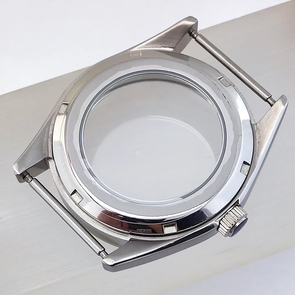 NH35 حافظة 39 مللي متر حافظة ساعة رجالي فاخرة الياقوت الزجاج مقاوم للماء يناسب 31 مللي متر حافظة الطلب NH35 NH36 حركة