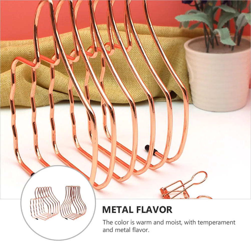

Rose Gold Thumb Bookends Exquisite Desk Decor Iron Book Fixators Stylish Bookshelf Accessories