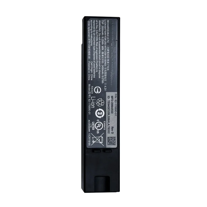 82-176890-01 High Quality Battery 3.7V 2500mAh for Zebra Barcode Scanning Collector DS8178 DS8100 DS8170 Replacement Battery