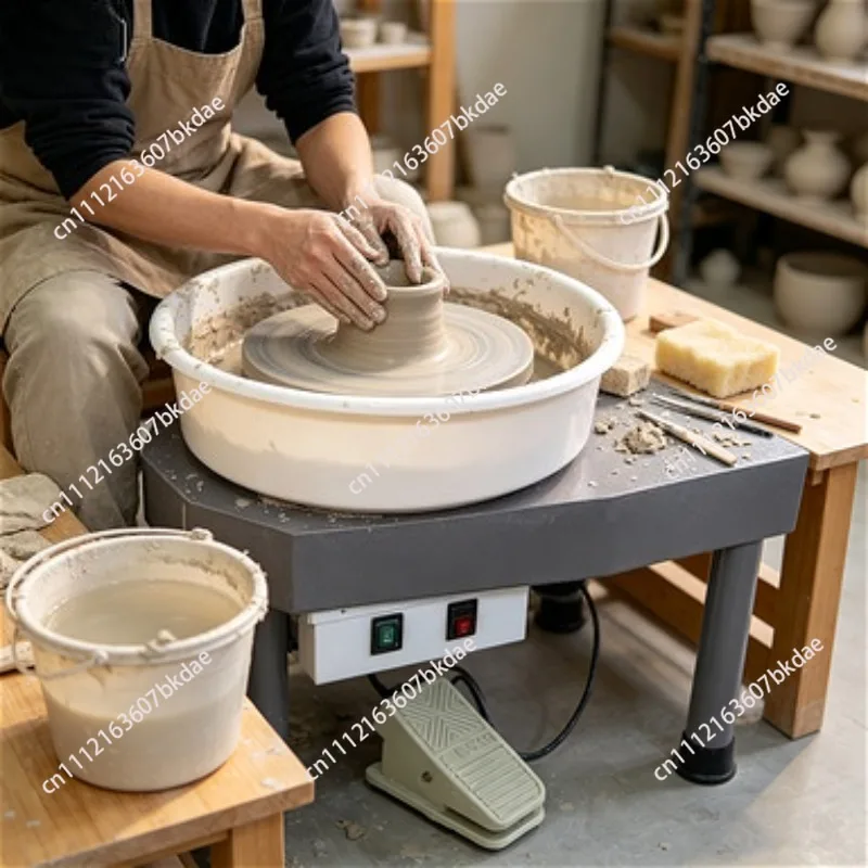 450W Pottery Wheel for Ceramic Art Craft DIY 30cm Diameter Electric Clay Wheel Machine with Adjustable Lift Legs Foot