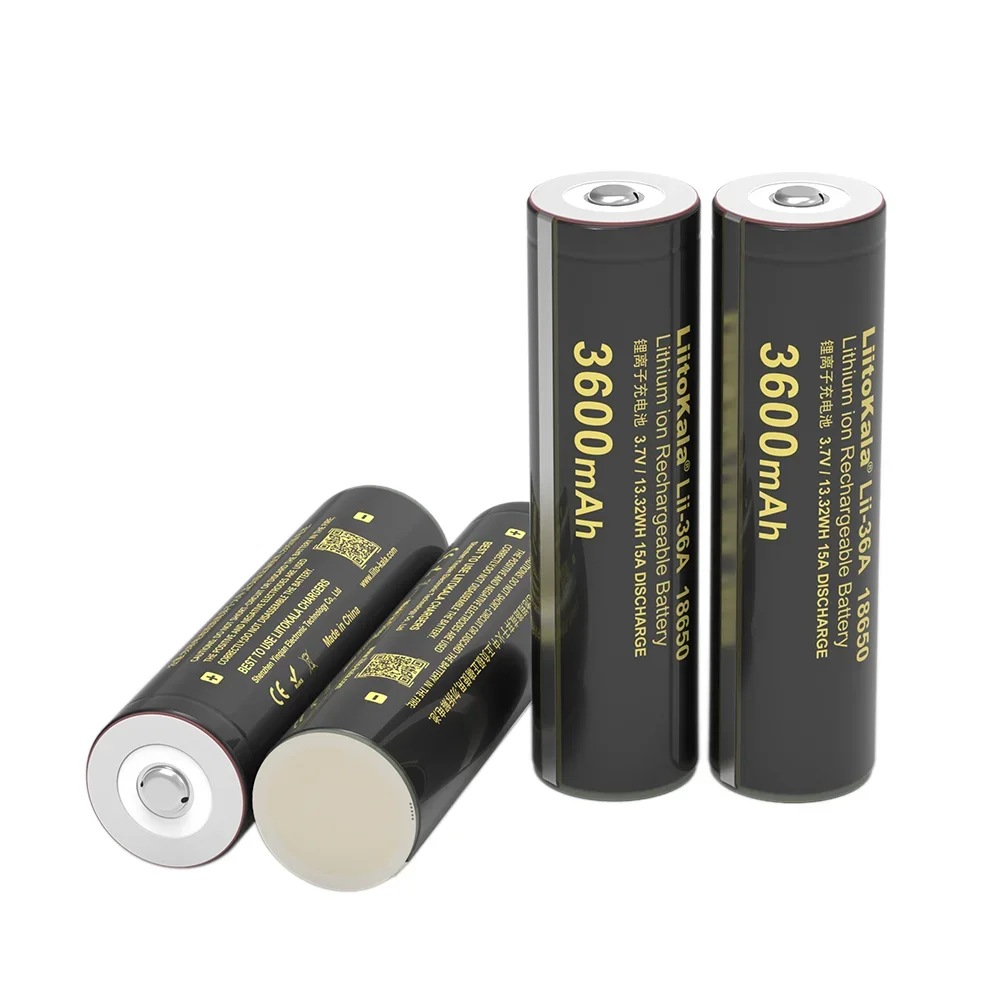 20 قطعة 100% جديد LiitoKala Lii-36A 18650 3600mAh 3.7V بطاريّة ليثيوم قابلة لإعادة الشحن لوح حماية مناسبة لمصباح يدوي + PCB