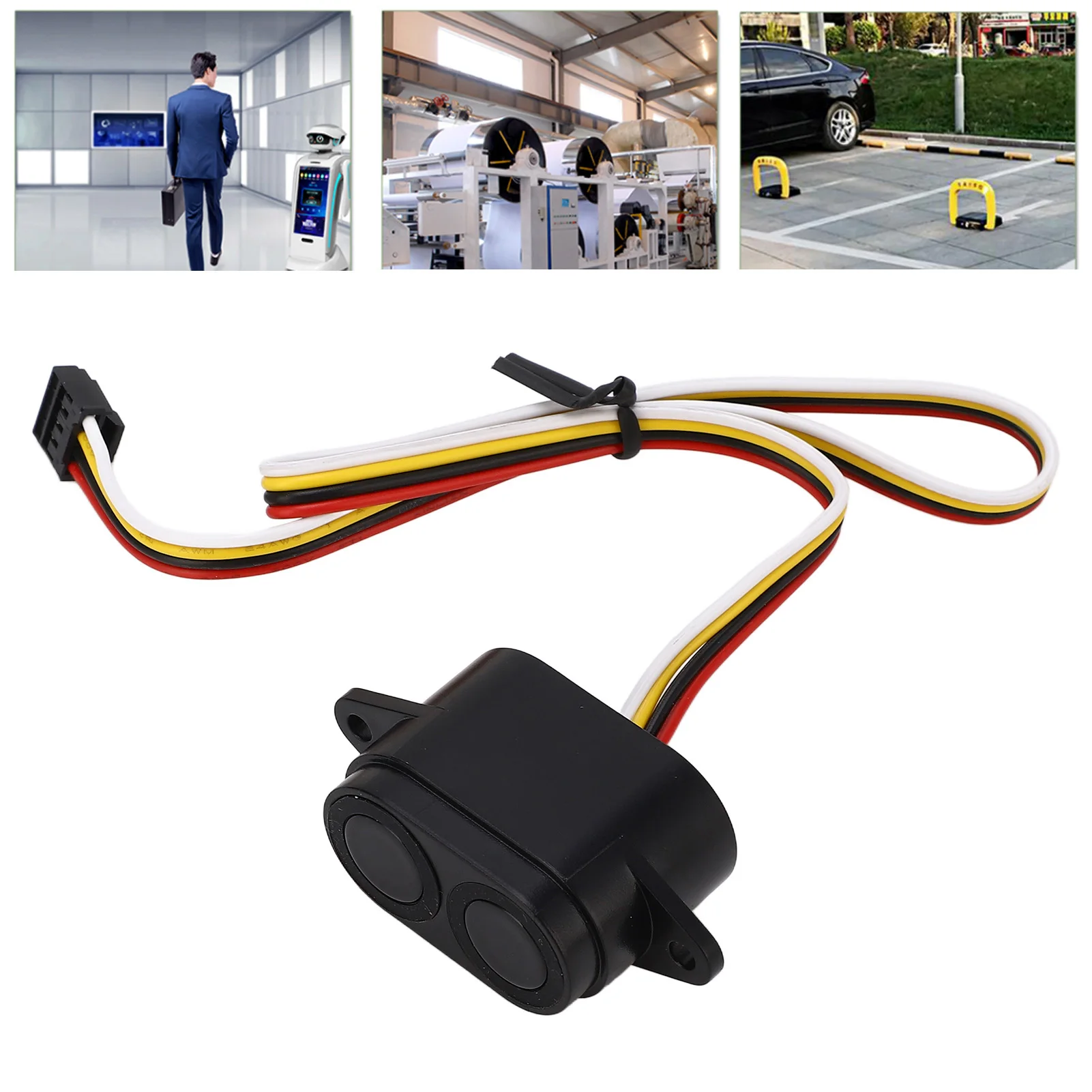 مستشعر المدى بالموجات فوق الصوتية UART مخرج تلقائي DC3.3‐12V وحدة استشعار المسافة بالموجات فوق الصوتية خفيفة الوزن للكشف عن سلة النفايات