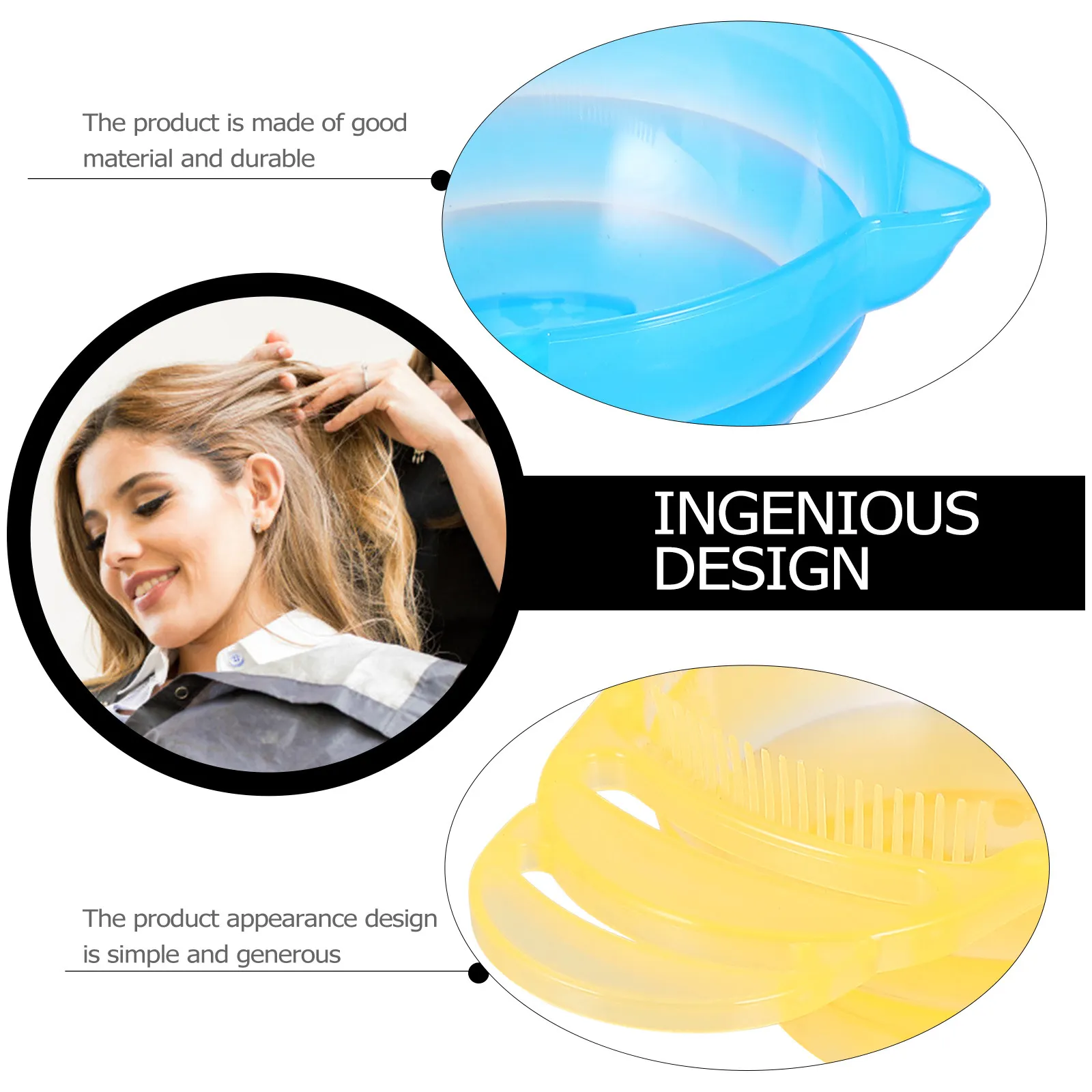 

10Pcs Hair Color Bowl Professional Mixing Tint Bowl for Hair Dyeing Salon Home Use Space Saving Stackable Hairdressing Dye