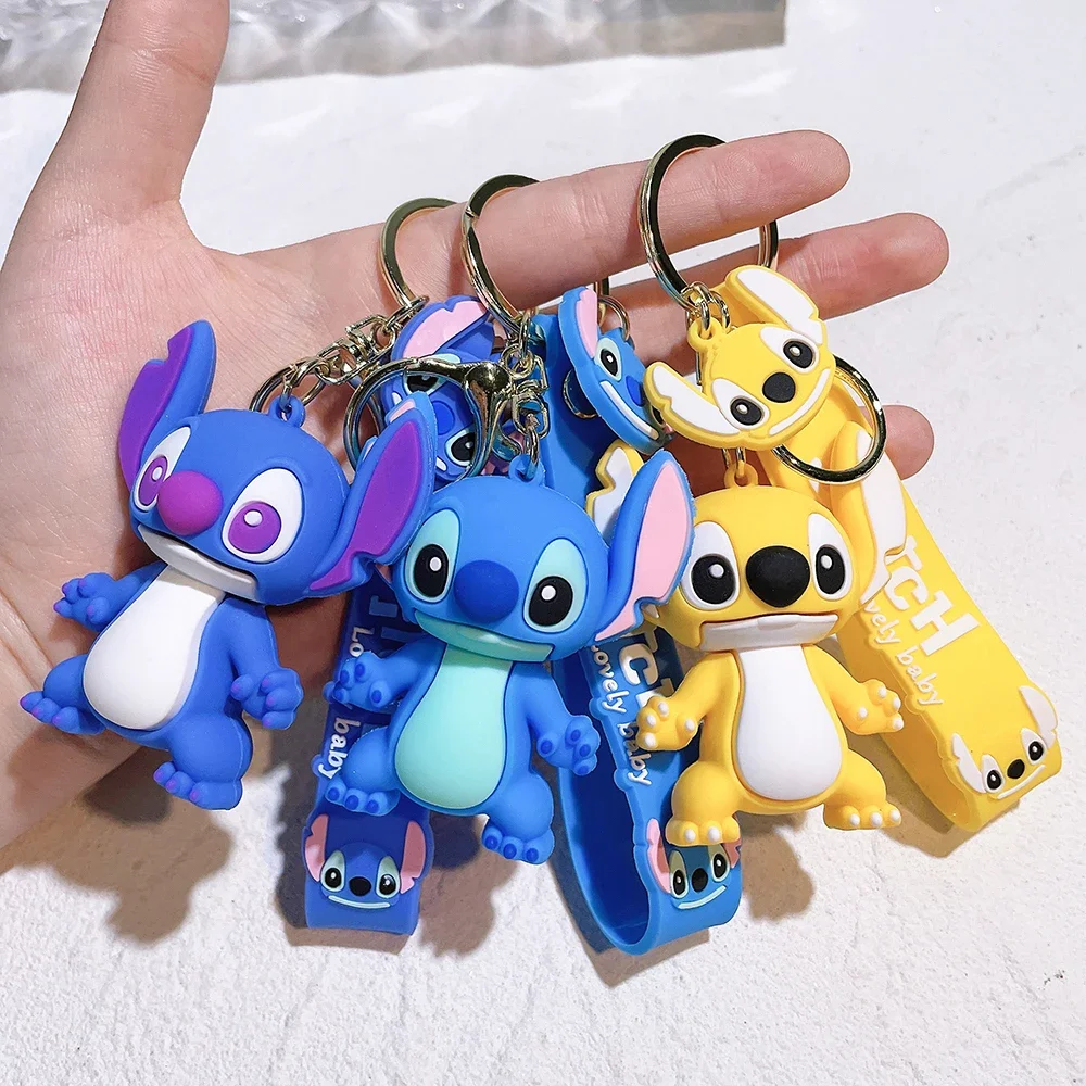 Lilo & Stitch Speelgoed Keychian Anime Stitch Hanger Sleutelhanger Sweet Pink Angel Keychians Vrouwen Auto Sleutelhanger Meisje Verjaardagscadeau