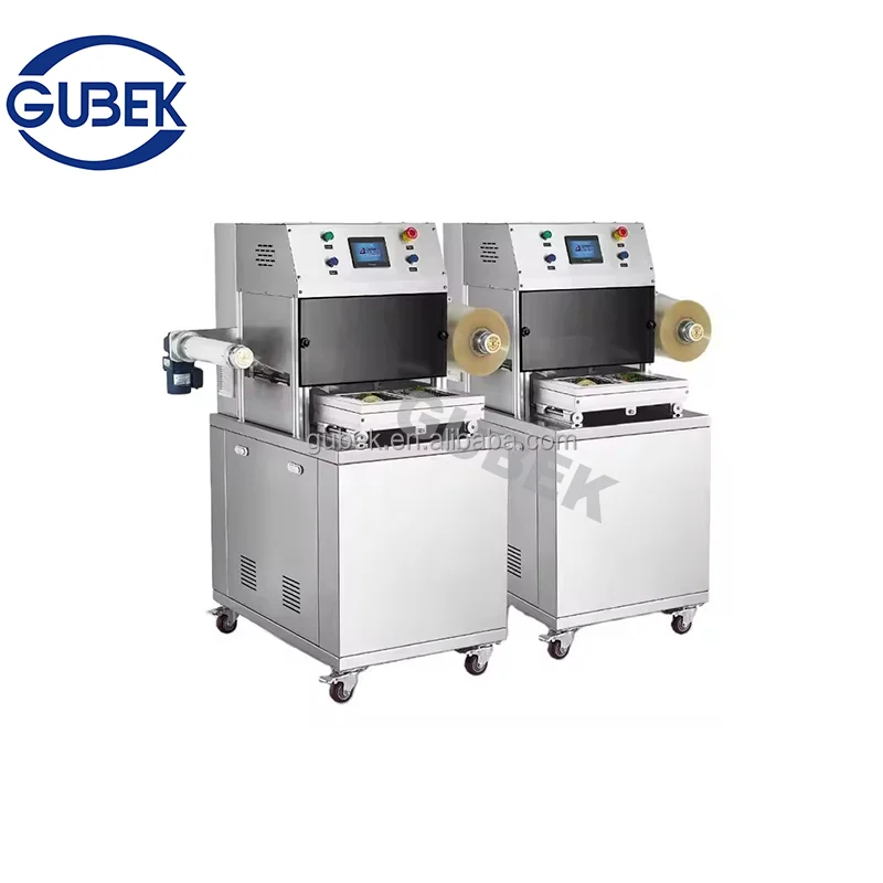 DQ320L-E Modified Atmosphere Gas Filling Ready Meal Packaging Machine