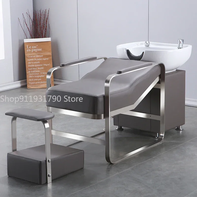 Head Spa Shampo Chair Massage Comfort Water Circulation Hair Wash Bed Luxury Therapy Lettino Massaggio Salon Equipment MQ50XF