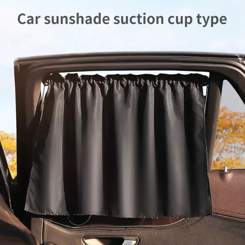 【C】1/2/4pcs Car Privacy Curtain Set Window Shade For Travel Nap Night Camping - Detachable Simple Curtain For Vehicle Windows