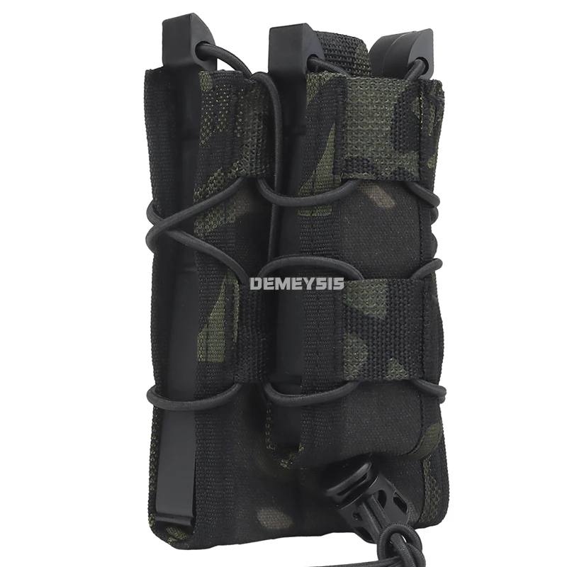 Bolsas tácticas MOLLE dobles compactas para cargadores rifle y pistola - imagen 3