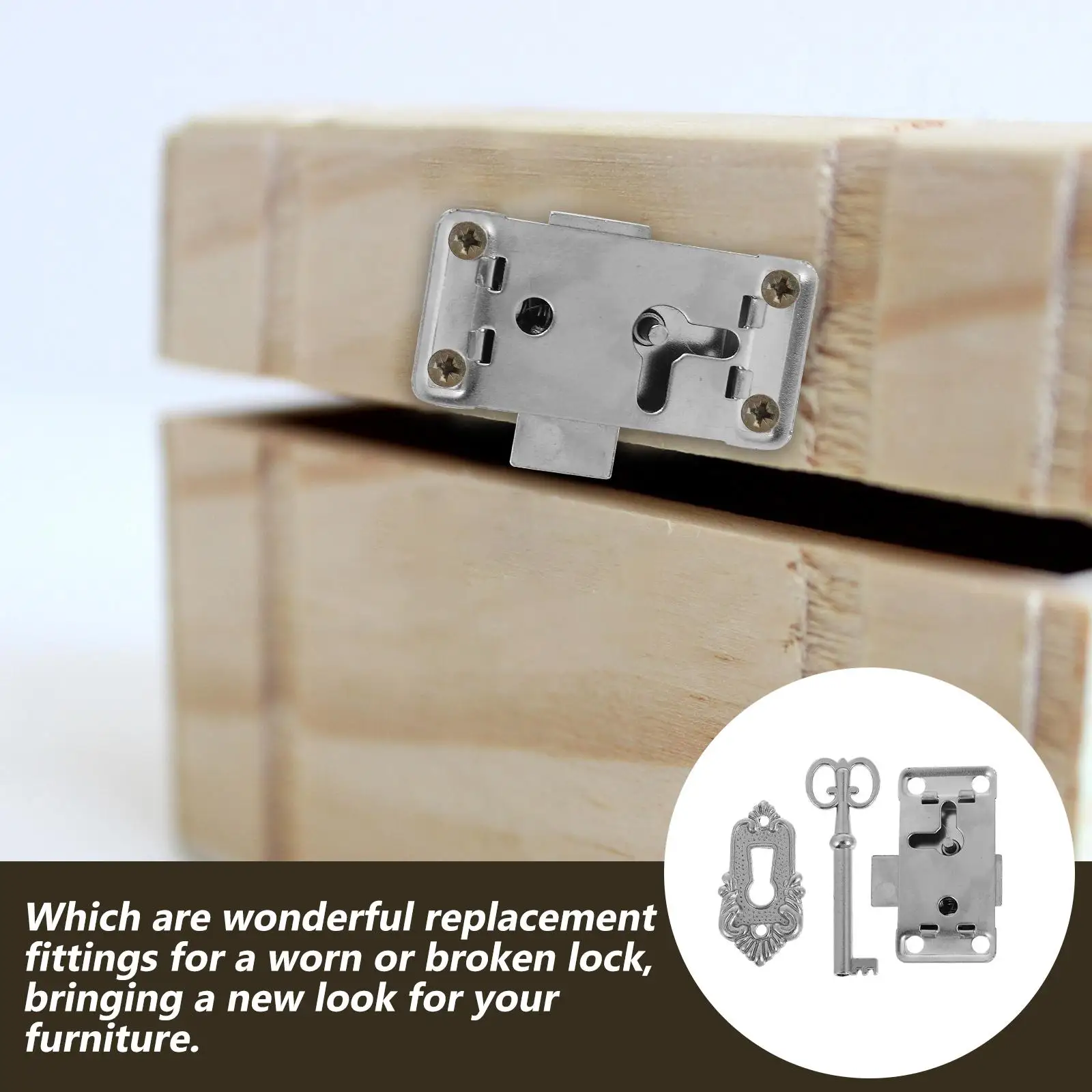 

Keyed Lock Old Latch and Decoration Drawer Cabinet Locks with Decorative