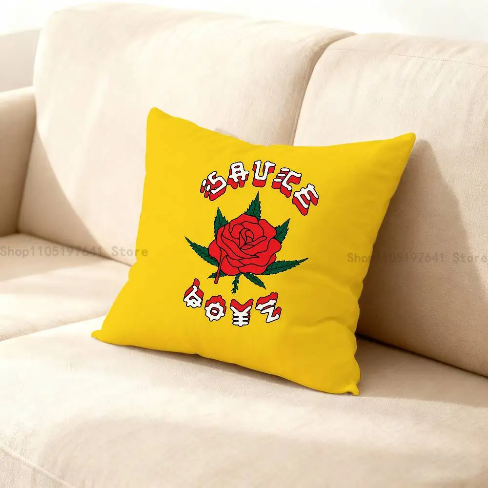 

E-Eladio carriage Sauce Boyz Pillow Case For Sofa Decor Car Office Room Printing Cushion Cover Decorations and Protector