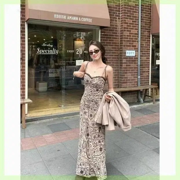 Vestidos sem mangas vestido feminino y2k 2000s inverno cetim mão-plissado shirring smocking frisado elegante artístico dramático picante