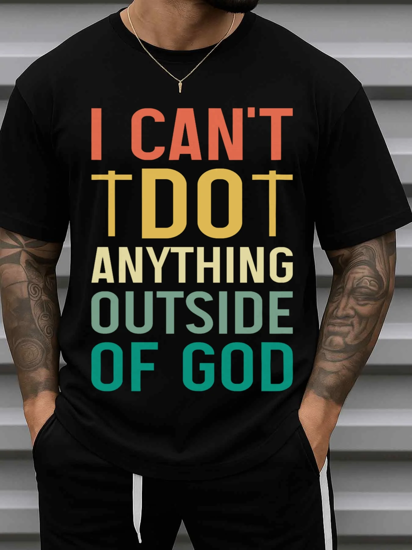 Men's Black T-Shirt with a Humorous and Cool Design, Perfect for Summer Activities and Casual Wear, Includes Sayings Suitable for Halloween Gifts.
