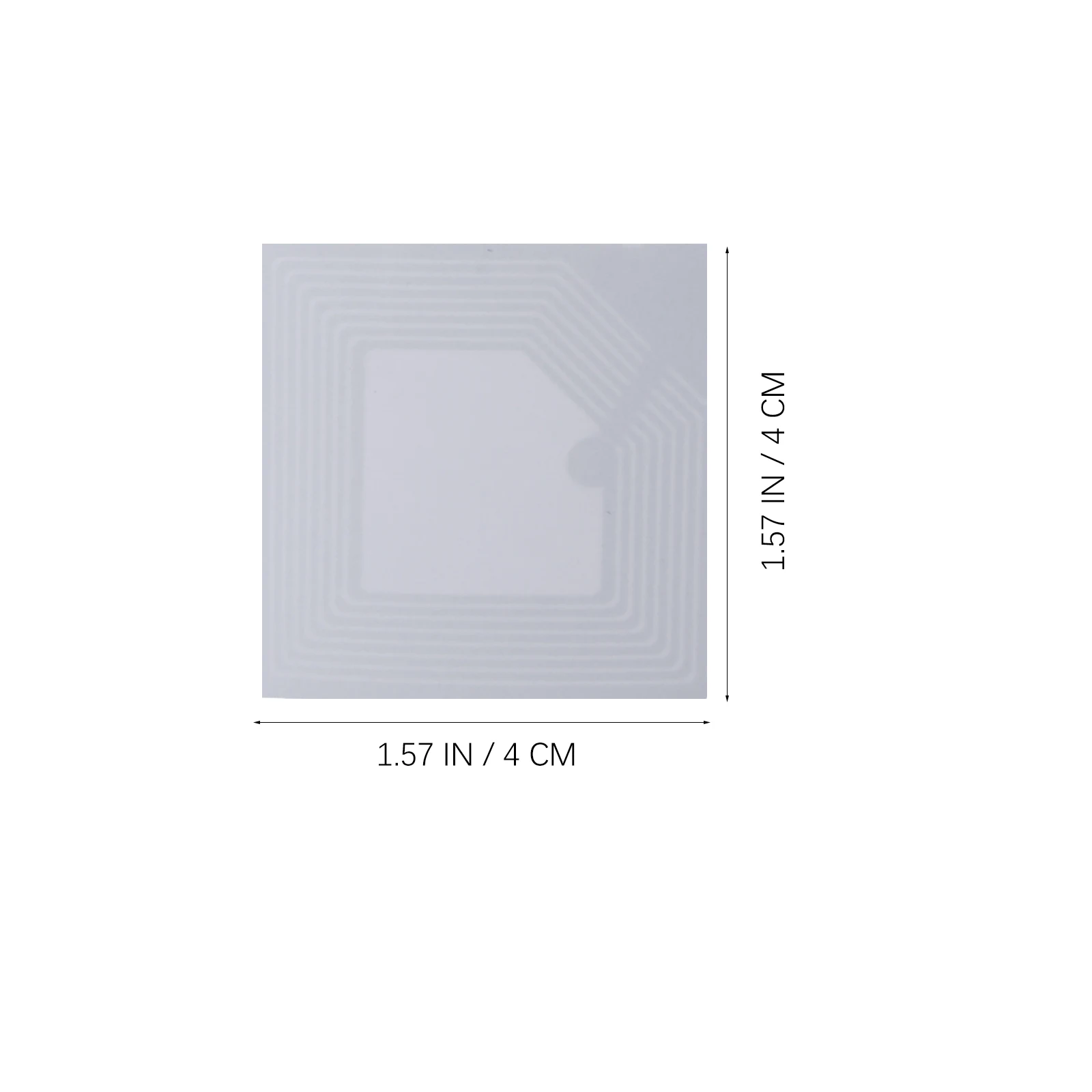 

100pcs -theft Labels Square Security Tags for Supermarket Frequency Stickers Lightweight Goods Square