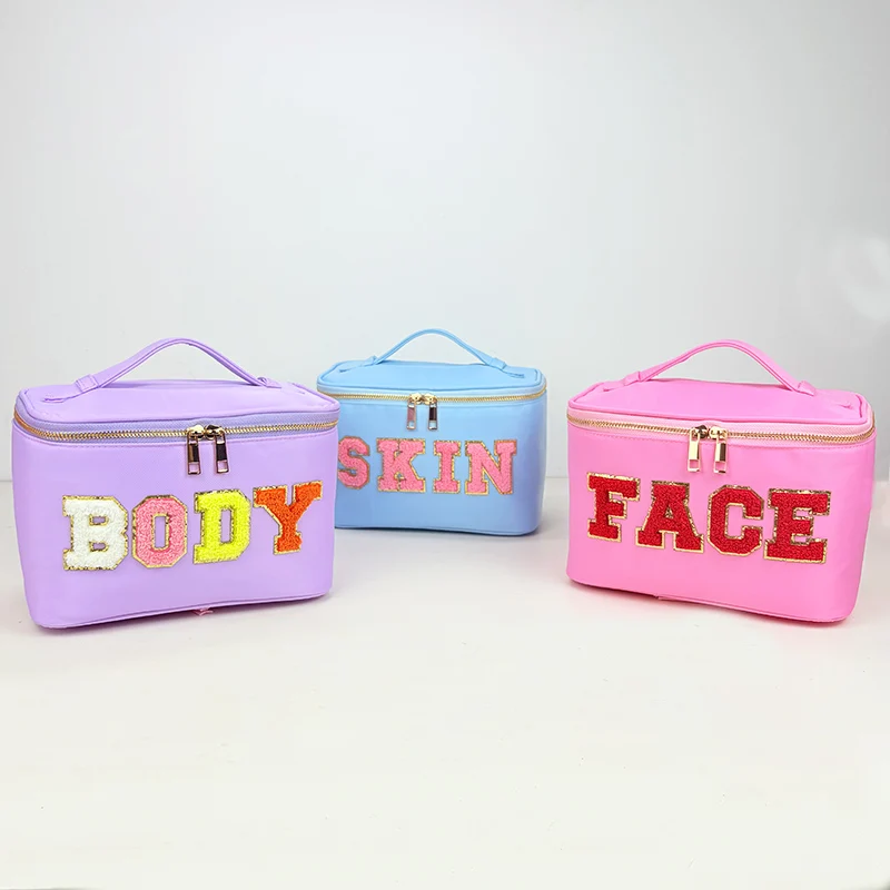 

10pcs New Toiletry Organizer Waterproof Travel Cosmetic Portable Bag Custom Storage Bag Female Wash Makeup Bag Beauty Box