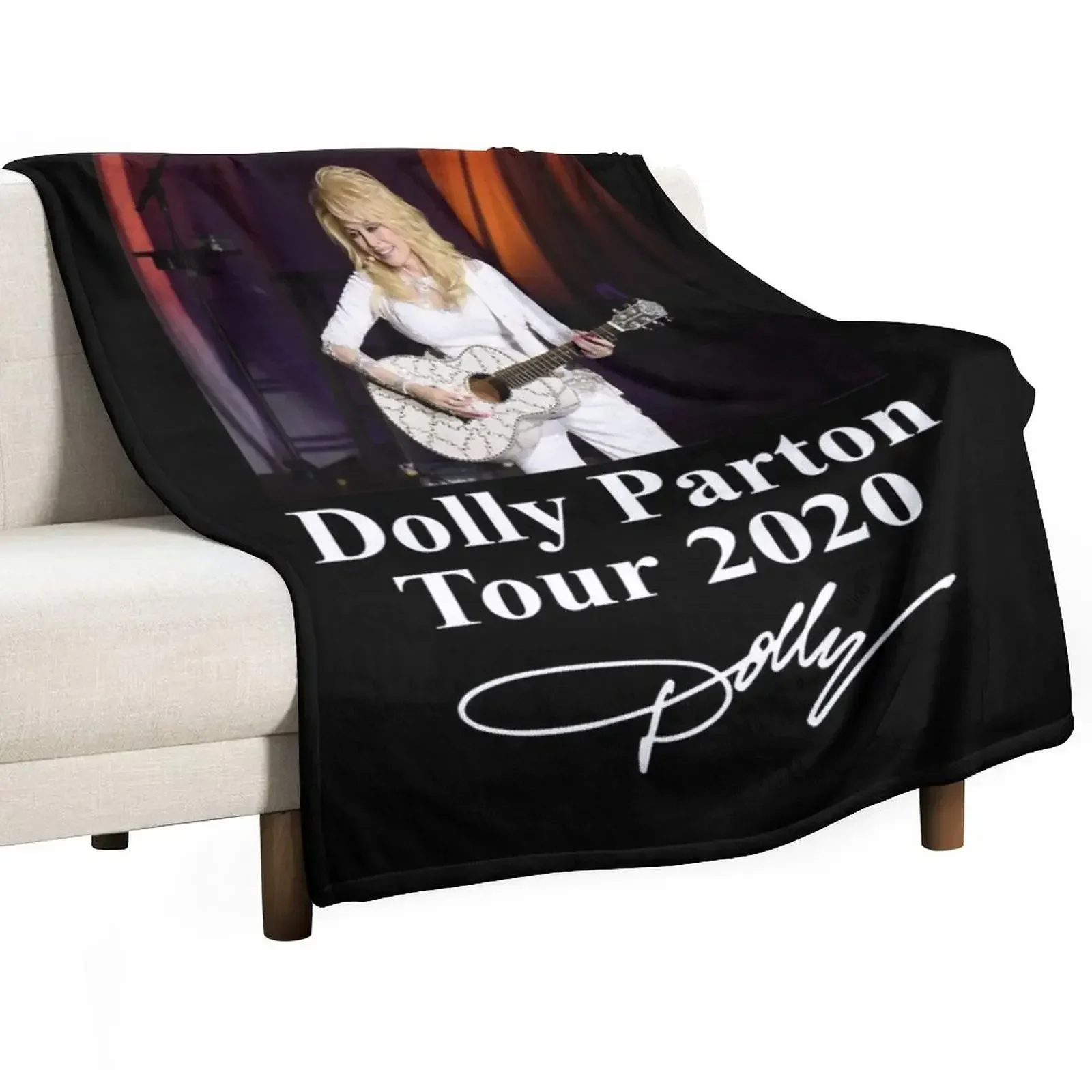 Retro Dolly Parton's Gifts Music Tour 2021 Throw Blanket Plaid Thin Luxury Thicken Blankets