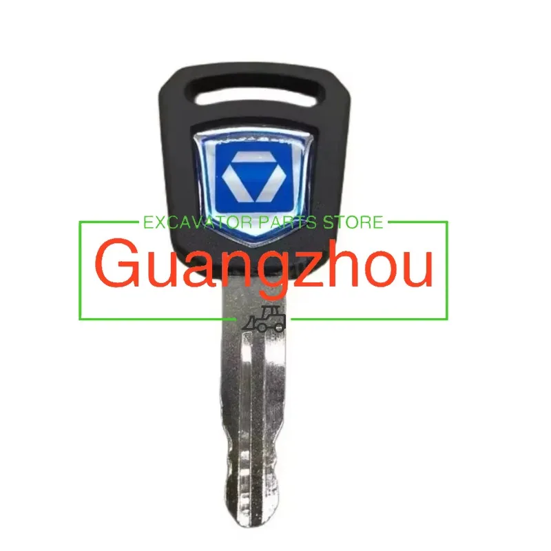 For XE60 75 65 85 215 75DA 60D 200 1/2/5pcs XCMG Excavator Keys with Keychain New Version Ignition Key Door Lock Key