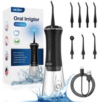 Sejoy Dental Water Flosser Portable 350ml Oral Irrigator USB Rechargeable 5 Modes Teeth Cleaner Toothbrush Oral Hygiene Clean