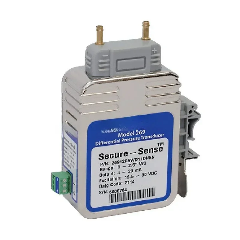 Air micro-pressure sensor transmitter, output 4-20MA 24VDC