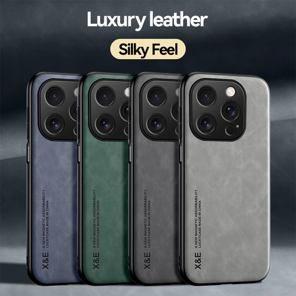 Case For Apple iPhone 16 Pro Max 2024 6.9 inch Magnetic Leather Phone Shell iPhone16 Plus 16Pro aiphone 16ProMax iPhone16pro