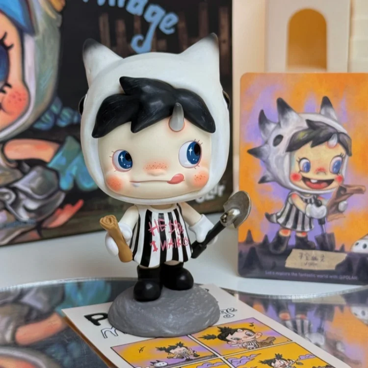 Original POP MART POLAR Monster Village Serie Saison 3 Blind Box Actionfigur Spielzeug Desktop-Dekoration Ornament Überraschungsgeschenk – Detail 7