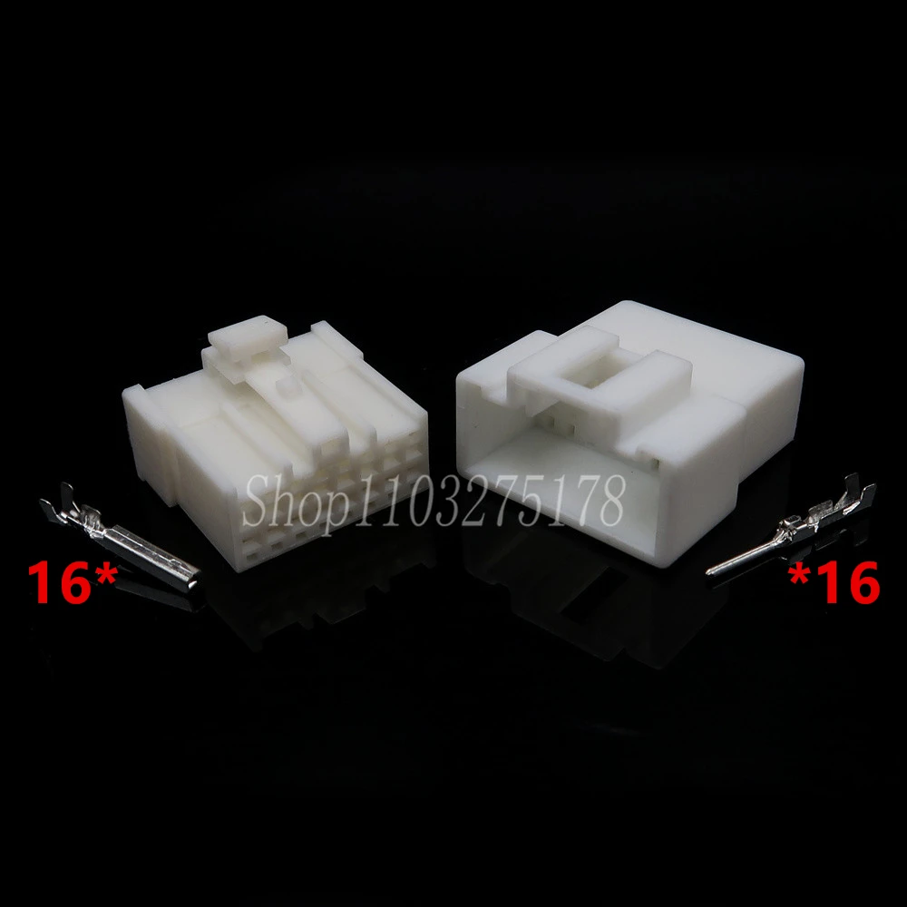 1 Set 16 Pin MG610360 7123-7169 Modified Power Cord Connector Car CD Audio Wire Socket AUX Modification Plug For Mazda