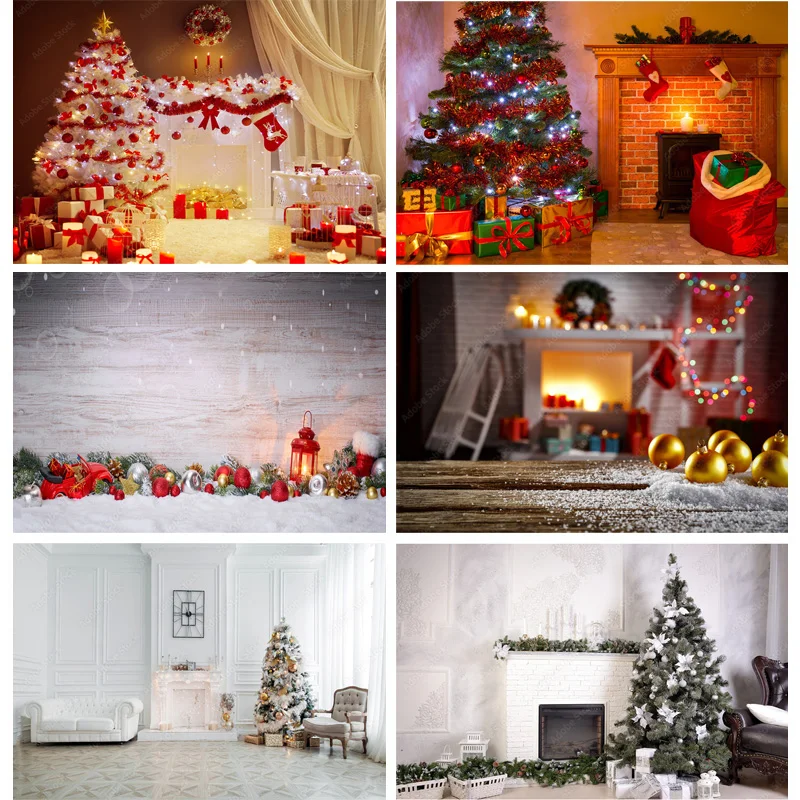 

SHUOZHIKE Christmas Theme Photography Background Snowman Christmas tree Portrait Backdrops For Photo Studio Props 211114 BLBL-08