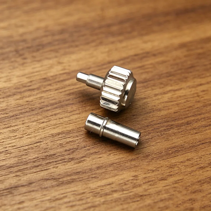 Watch Crown And Crown Tube High Quality Stainless Steel Fits Omega Seamaster Aqua Terra 300 Series Watch Case Screw-in Crown - view 2