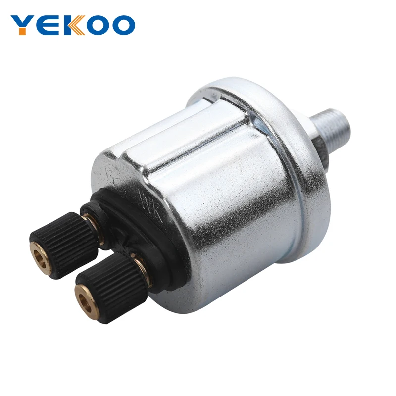 High quality VDO Oil Pressure Sensor 0 to 10 Bars 1/8NPT 10mm Diesel Generator Parts Stainless Crew Plug Alarm Pressure sensor