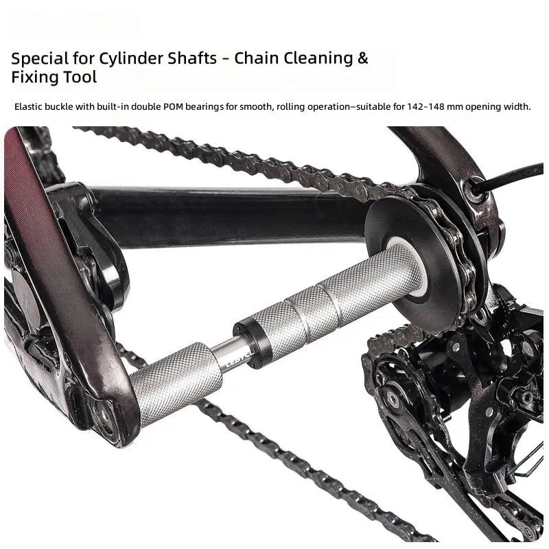 Washing Chain Holder Bicycle Virtual Flywheel Chain Tensioner Cleaning Tool