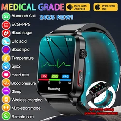 2025 ECG+PPG Precise Detection Blood Pressure Smart Watch Men Women Air Pump Airbag Heart Rate Health Monitoring Smart Watches