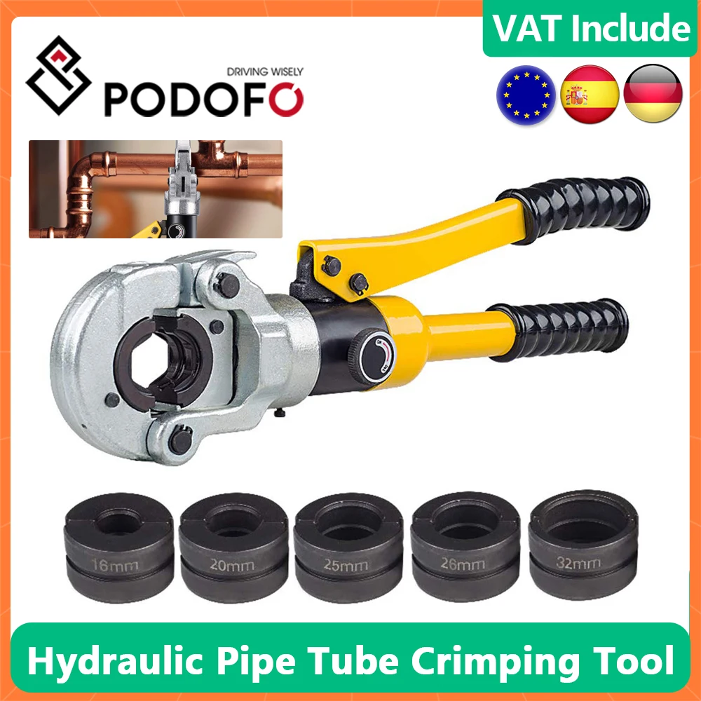 Hydraulic Crimping Tool Kit Copper Tube Fittings With PEX Press Tools with TH16-32mm jaws Pipe Cutter Pipe Crimping Tool