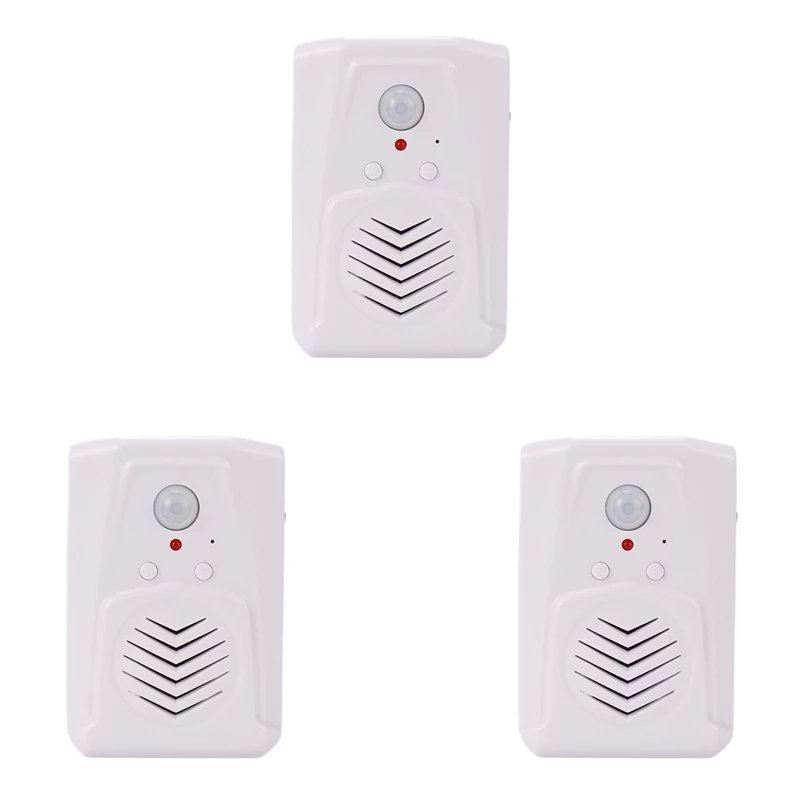 

3X Sensor Motion Door Bell Switch MP3 Infrared Doorbell Wireless PIR Motion Sensor Voice Welcome Door Bell Entry Alarm