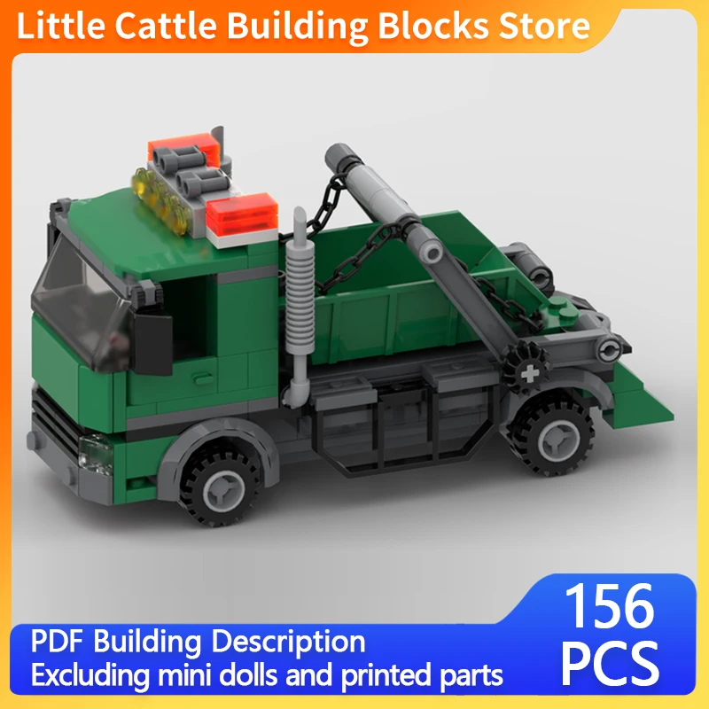 Speed Racing Car Model MOC Building Bricks Garbage Transport Truck Modular Technology Children Holiday Gifts Assemble Toys Suit