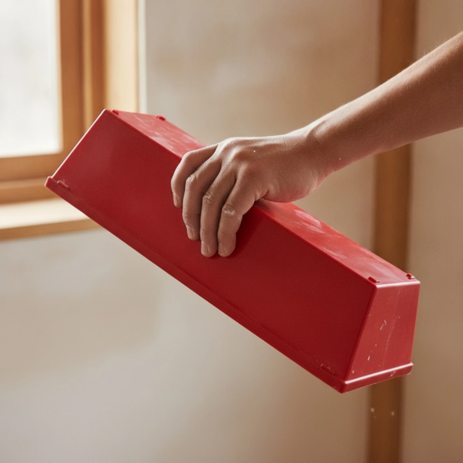 cement-mixing-box-handheld-mixing-pan-with-scraper-strip-drywall-mud-pan-easy-to-clean-troweling-tray-long-lasting