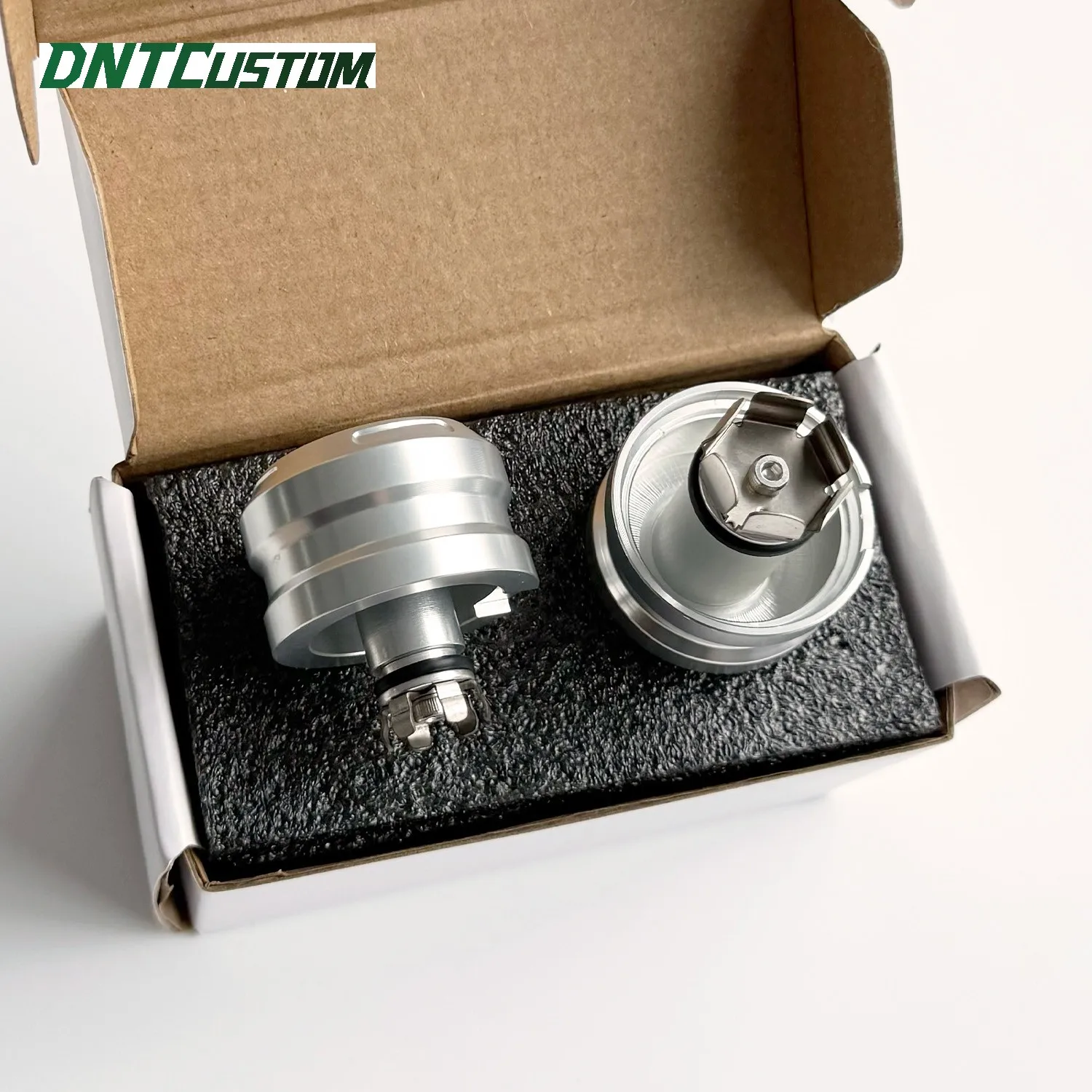 DNTCUSTOM Performance CNC 6061 with Carbon Pattern Front Axle Nut Covers Colored for Harley Touring 2023.5-2026 Motorcycle Parts