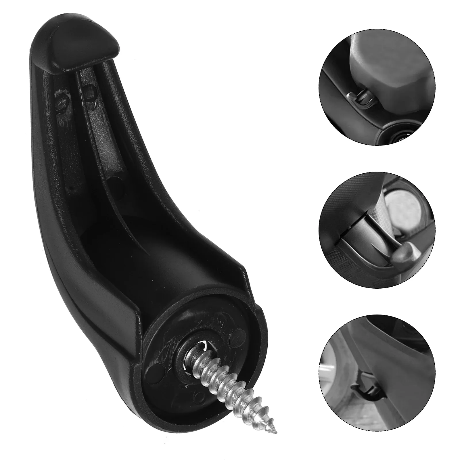 

Motorcycle Storage Hook Black Hanger Adjustable Durable Reliable Lightweight Compact Sleek Design Easy Installation
