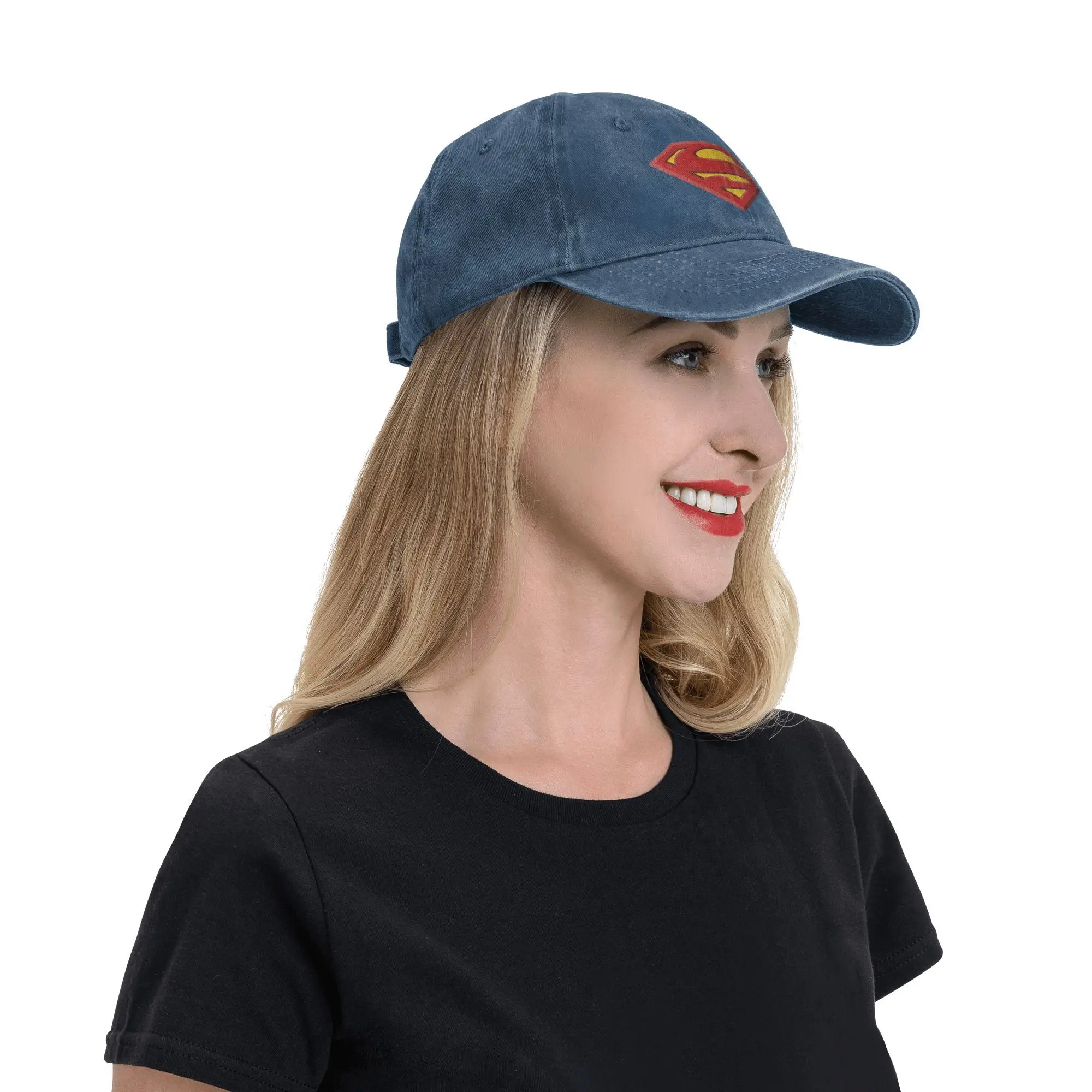 Supermans Logo Baseball Caps Retro Distressed Washed Hoofddeksels Unisex Stijl Outdoor Zomer Cadeau Caps Hoed