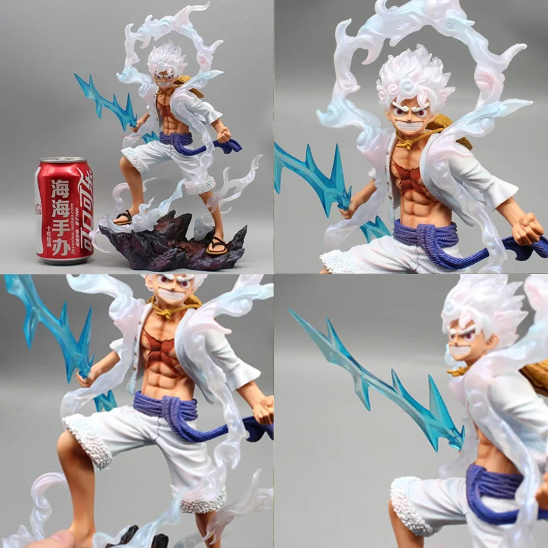 인기 판매 원피스 니카 루피 액션 피규어 5단 기어 레조넌스 애니메이션 수집용 장난감 모델 장식품