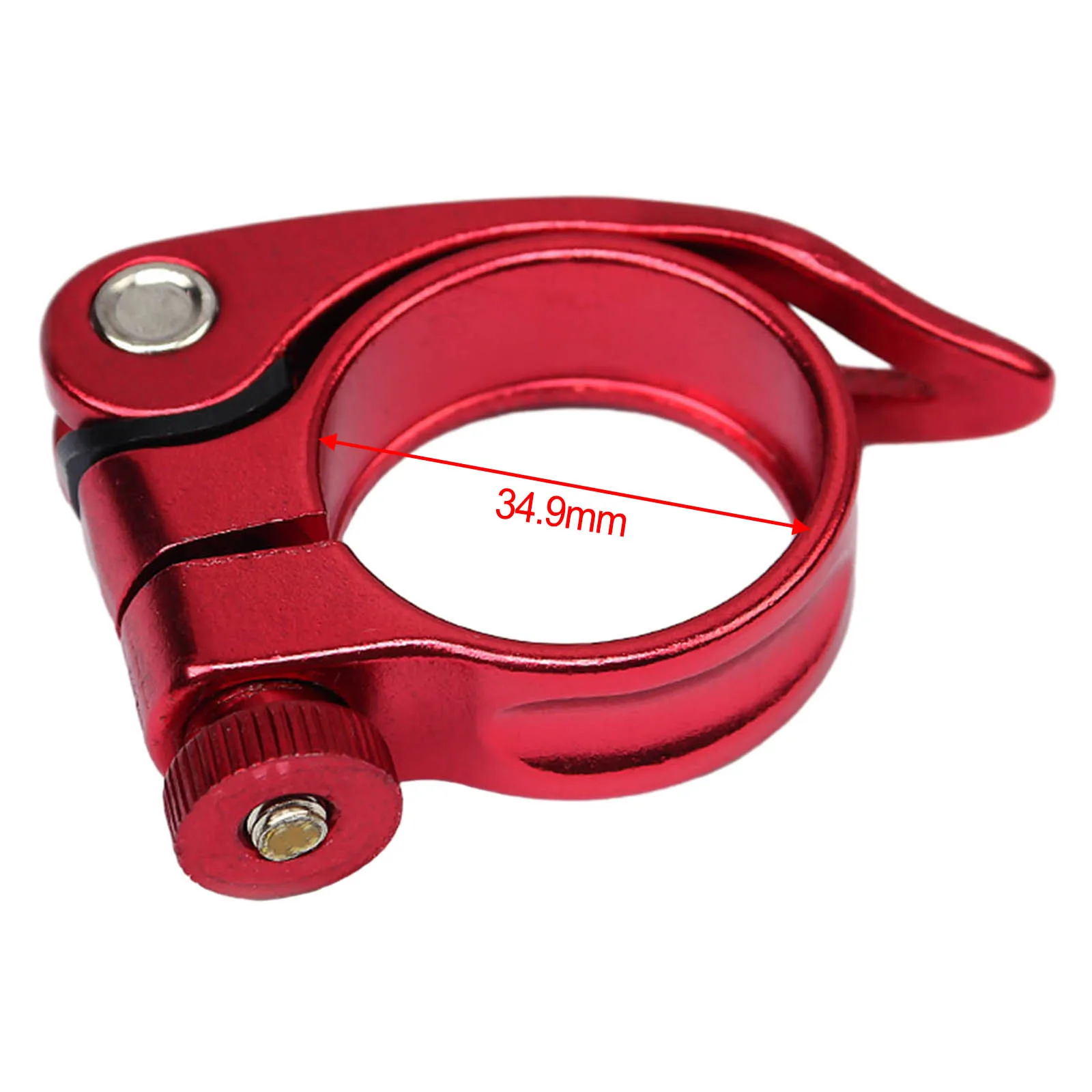 Quick Release Clip Seatpost Clamp 1pc Aluminum Cycling Parts Red/blue/black/gold/titanium For 34.9mm Seat Tube