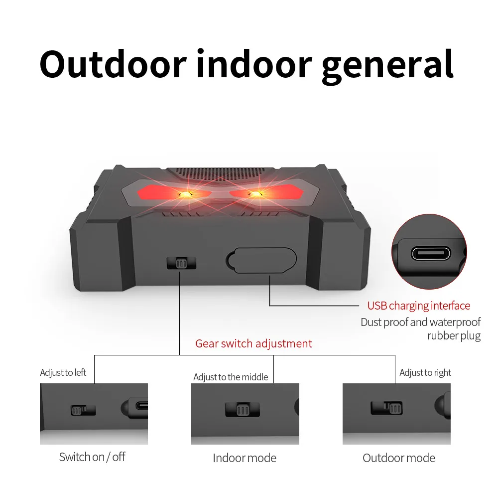 Elektronischer Ultraschall-Vogelschutz IP66 wasserdichte Solar ladung LED-Blitz lampe Schädlings bekämpfung für die Kontrolle des Innenhofs – Detail 6